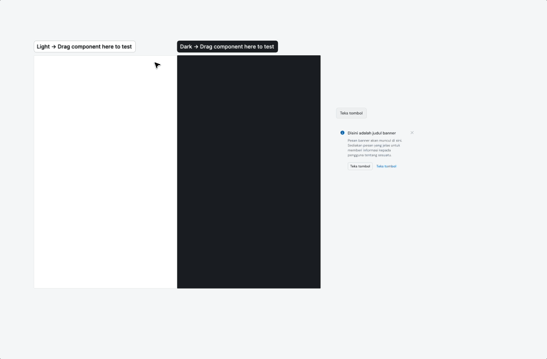 Animated Persona design system playground for testing components.